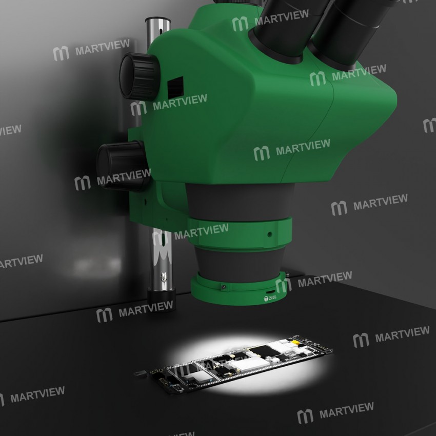 2UUL Adjustable LED Microscope Ring Lamp - Green
