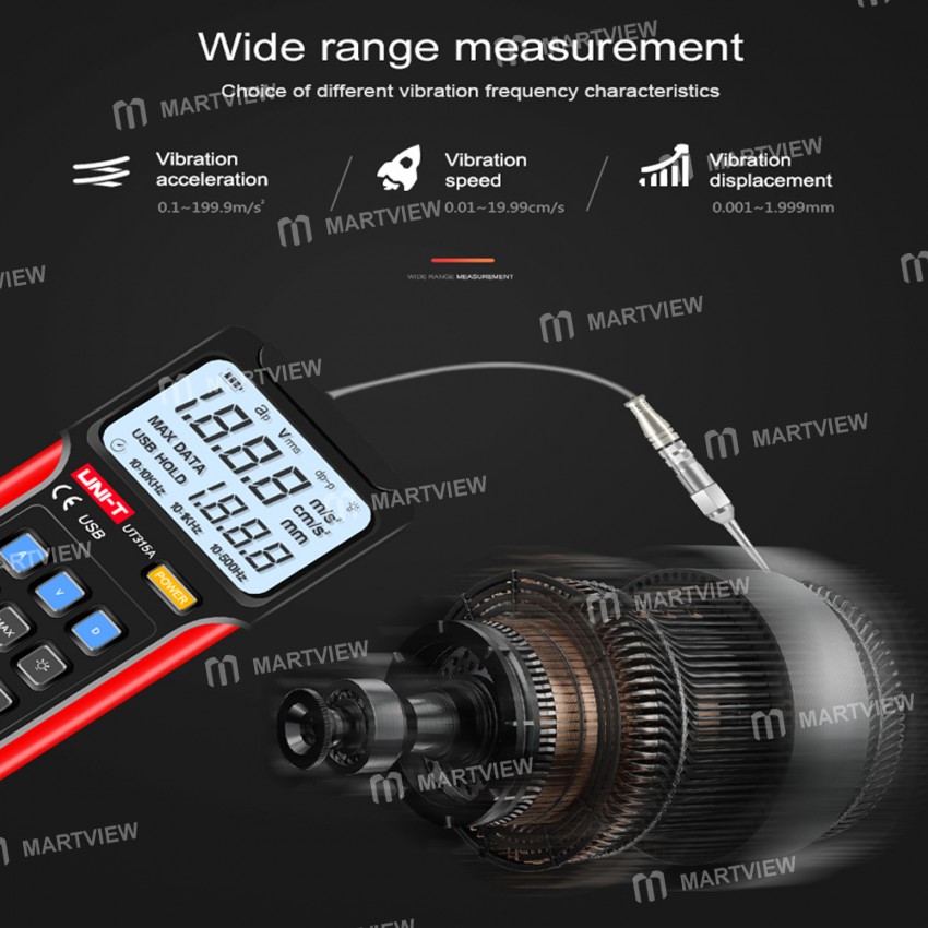 UNI-T UT315A Handheld Industrial Measuring Fault Digital Vibrometer