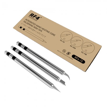 RF4 T2 Series Integrated Nano Heating Core Soldering Iron Tips