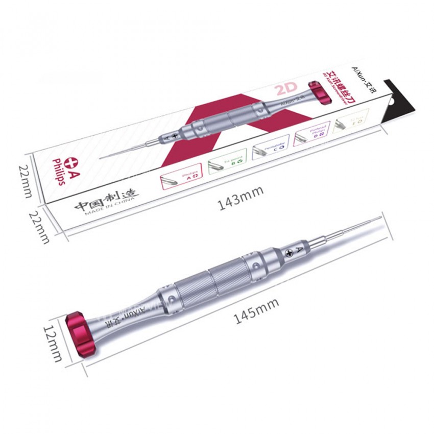Aixun-03 Flying Gallop Alloy Steel Precision Magnetic 2D Screwdriver for Mobile Phone Repair