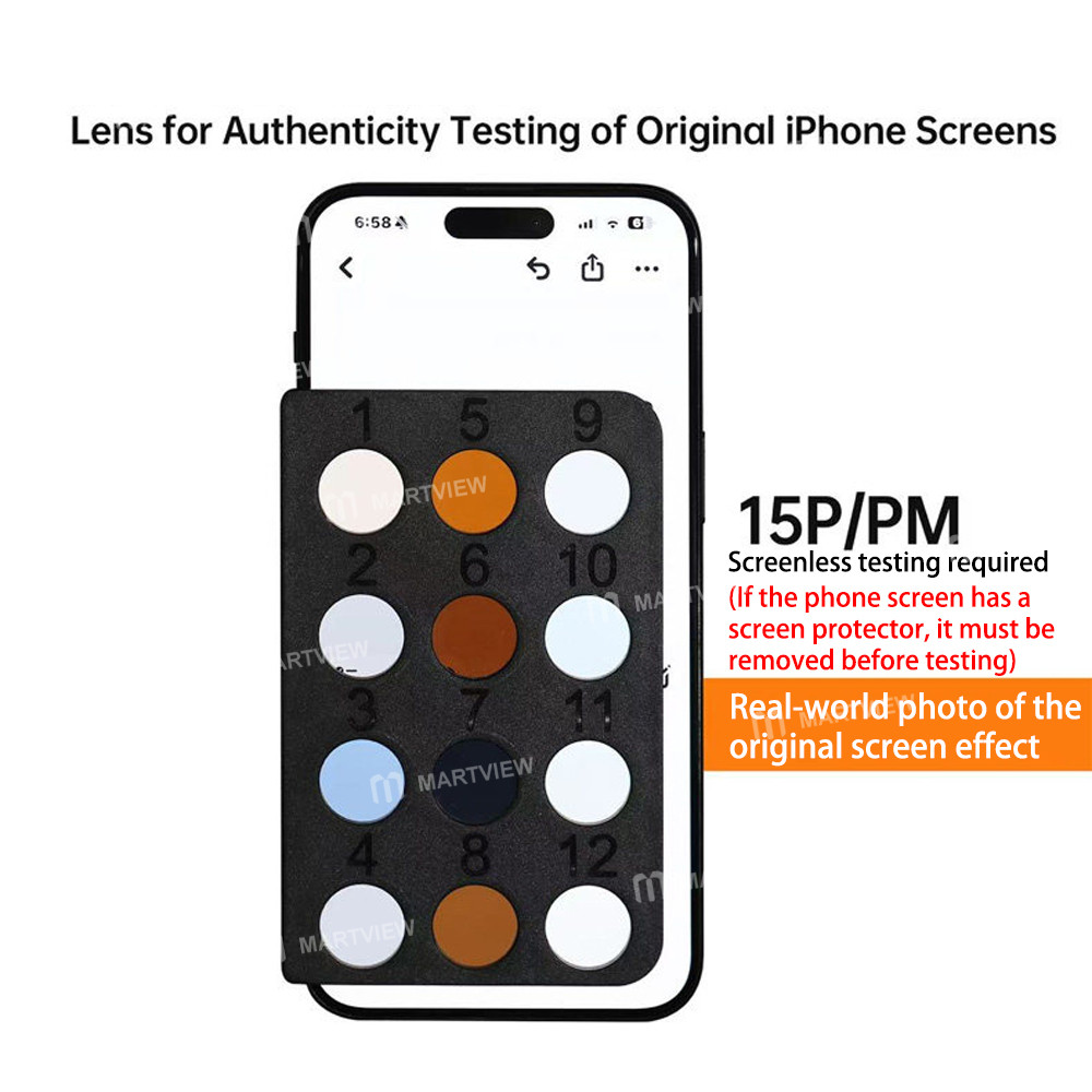 ycs mryang-lens-for-authenticity-testing-of-iphone-12-17pm-original-screen-5