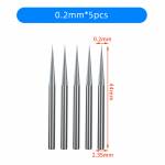 0.2/0.6/0.8/2.5/4/8mm Grinding Head for MaAnt D1/SG-02 Grinding Polishing Pen - 5Pcs