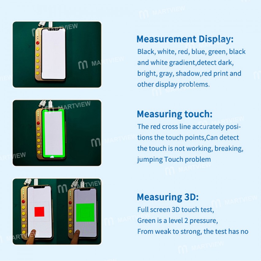 DL100 Intelligent Multifunctional LCD Screen Tester for iPhone 11 / 11 Pro / 11 Pro Max / Xs Max /