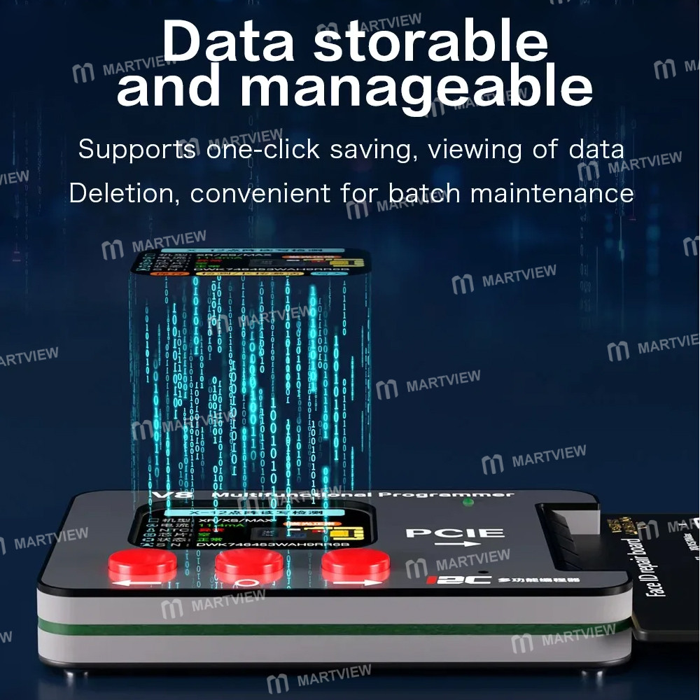 i2c v8-dot-matrix-smart-programmer-supports-face-dot-matrix-repair-for-iphone-x-to-17pm-4