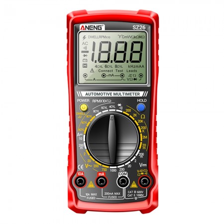 Aneng SZ26 Multi-functional Intelligent Anti-Firing Automotive Overhaul Digital Multimeter