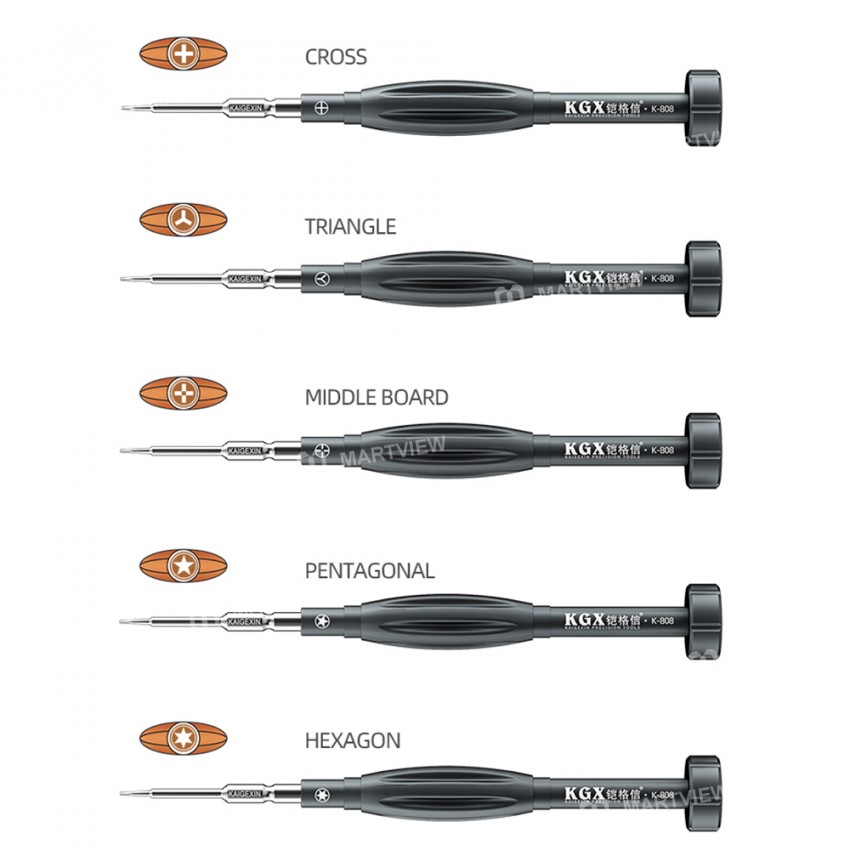 KGX K-808 2D Multifunctional Precision Magnetic Screwdriver for Mobile Phone Repair