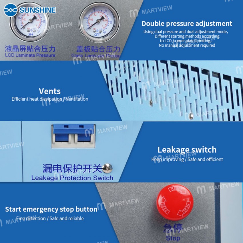 Sunshine S-959T Split Surface LCD Laminating Machine