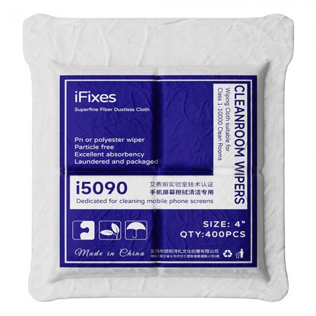 iFixes i5090 10x10cm Soft Dust-free Clean Cloth for Mobile Phone / Camera / PC Cleaning