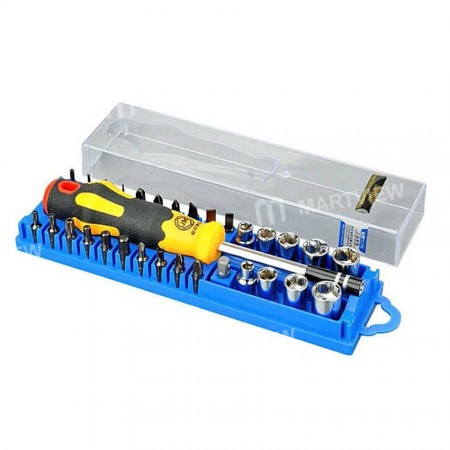 JAKEMY JM-6095 (31 in 1) Household Tool Set with Screwdriver Bits and Sockets