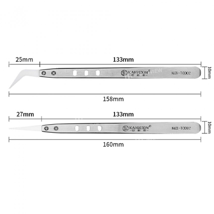 kgx tc002-insulation-nonmagnetic-ceramic-head-stainless-steel-tweezers-for-mobile-phone-repair-11