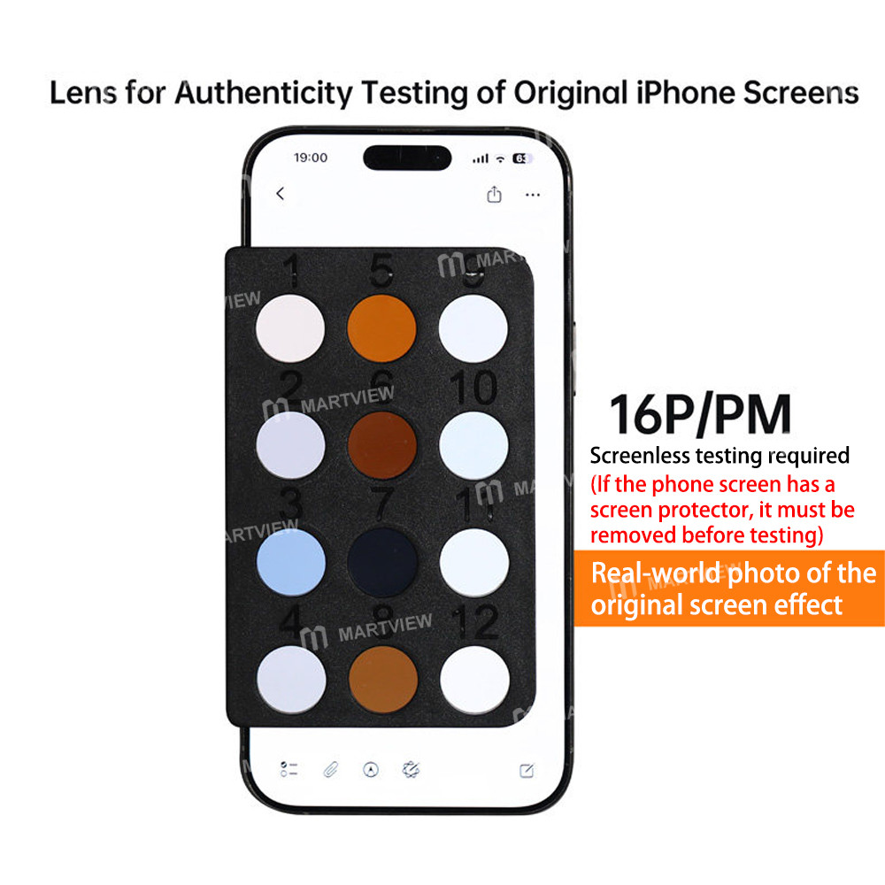 ycs mryang-lens-for-authenticity-testing-of-iphone-12-17pm-original-screen-6