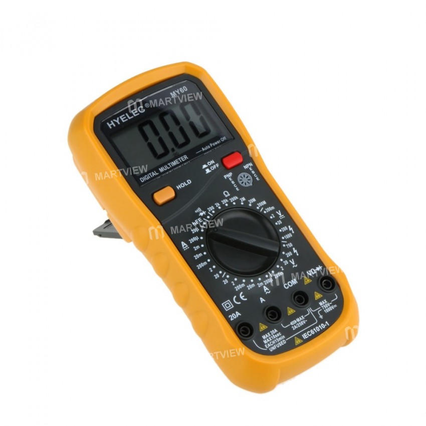 HYELEC MY60 Digital Multimeter AC / DC Voltage Current Resistance Tester