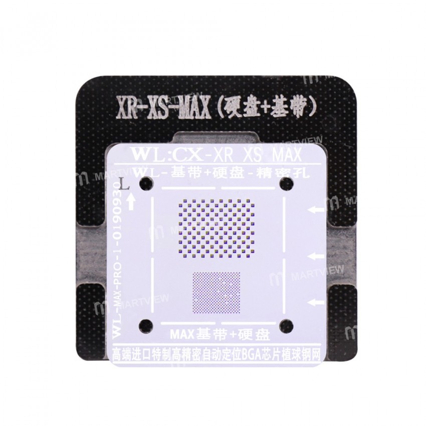 WL High-Quality PCIE Baseband IC Chip BGA Reballing Stencil Plant Tin Steel Net With Fixed Plate for