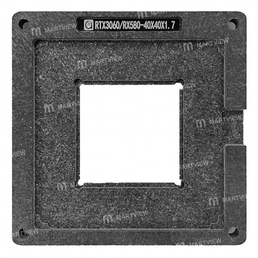 Amaoe 0.25mm Directly Heating BGA Reballing Stencil Tin Planting Platform for RTX3060/RX580