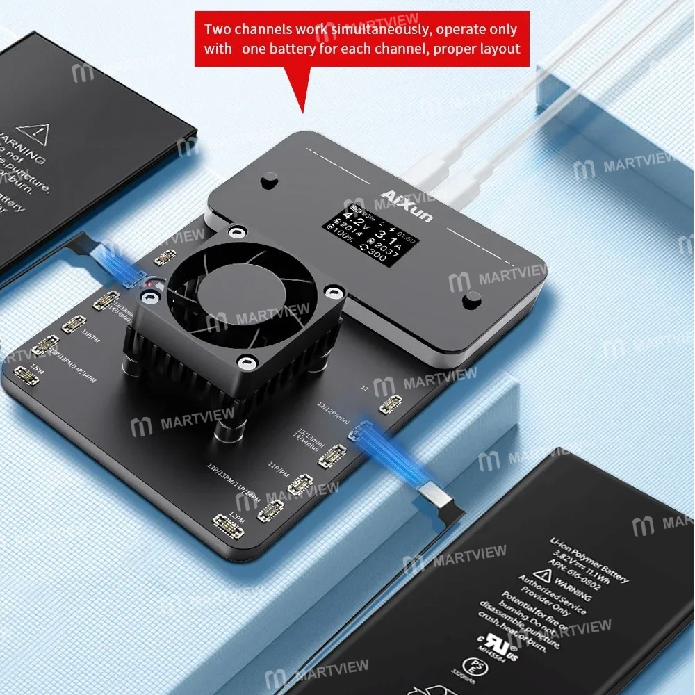 aixun bc02-dual-channel-battery-calibrator-for-iphone-11-to-14pro-max-4