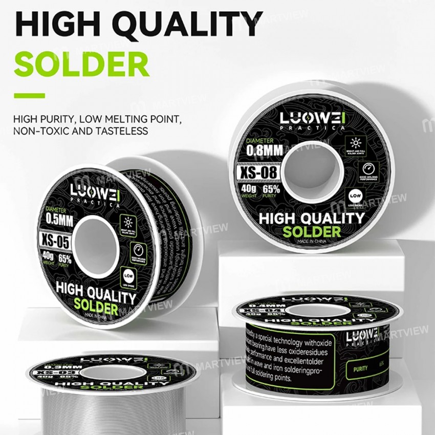 luowei 40g-high-purity-rosin-core-low-temperature-welding-tin-wire-2