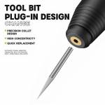 luowei lw-p4-speed-adjustable-intelligent-electric-polishing-pen-with-8pcs-grinding-heads-8