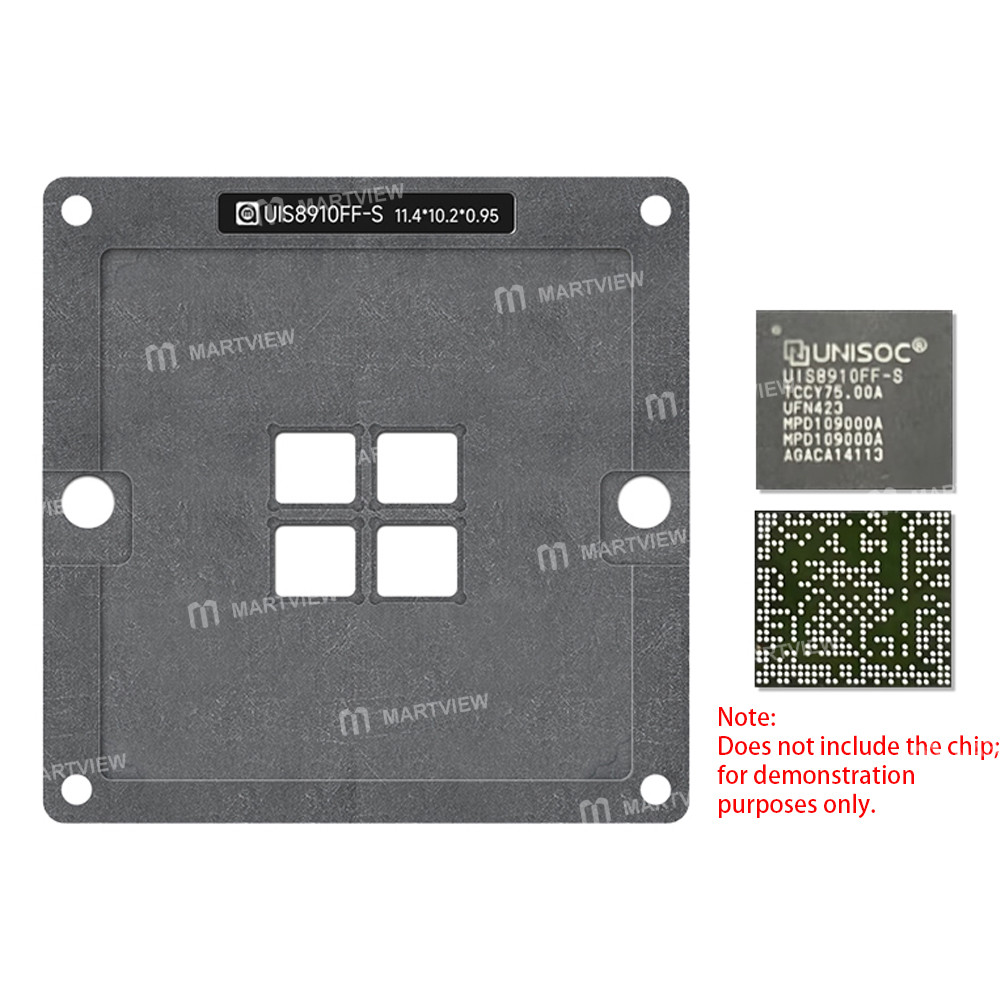 amaoe 012mm-unigroup-spreadtrum-uis8910ff-s-wifi-ic-chip-bga-reballing-stencil-platform-set-3