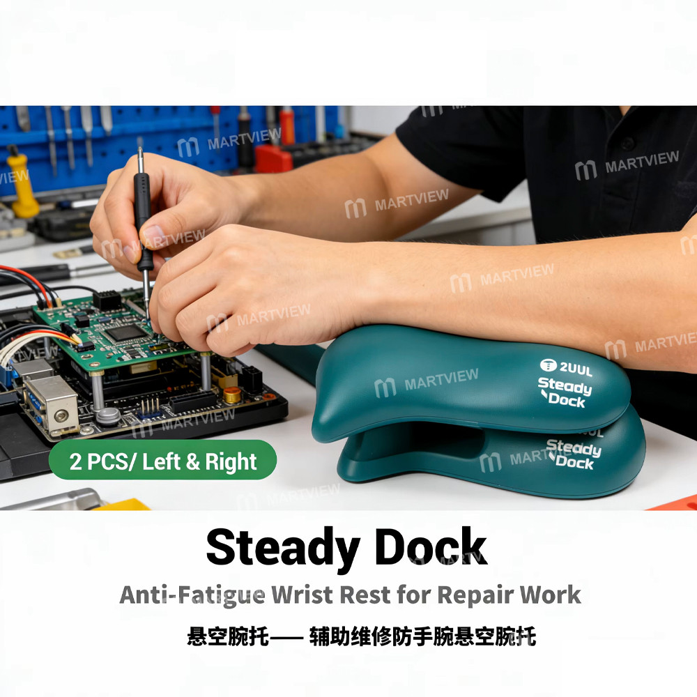 2uul dk01-steady-dock-anti-fatigue-wrist-rest-mouse-for-auxiliary-repair-work-gaming-2