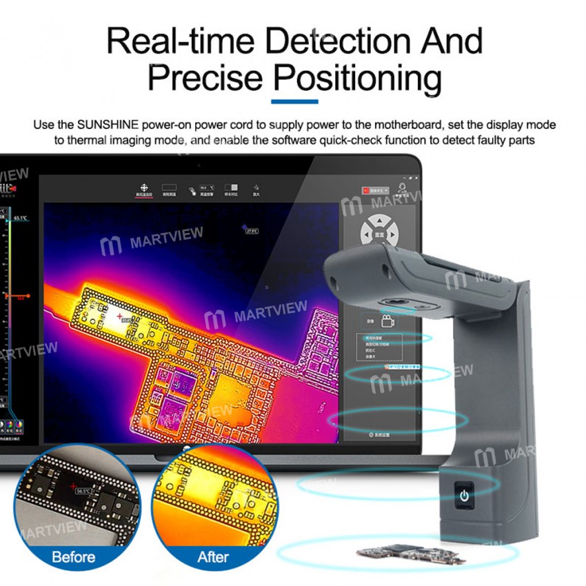 Sunshine ShortCam II Portable PCB Rapid Diagnosis Instrument for Motherboard Fault Repair