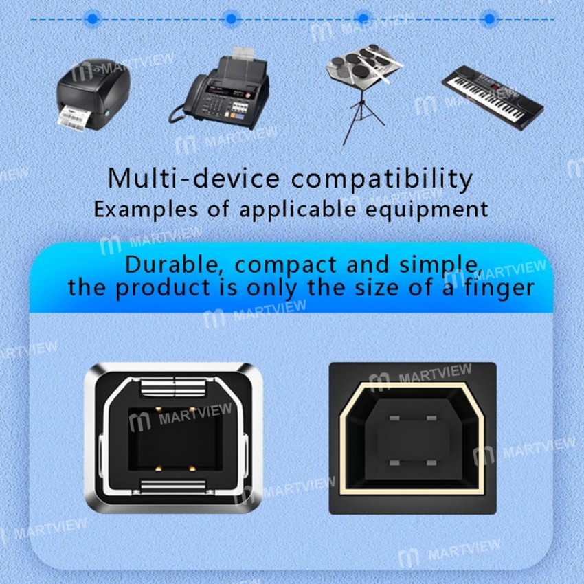 USB Type-C to Type-B MIDI Adapter for Printer / Yamaha / Electric Piano / Electronic Drum
