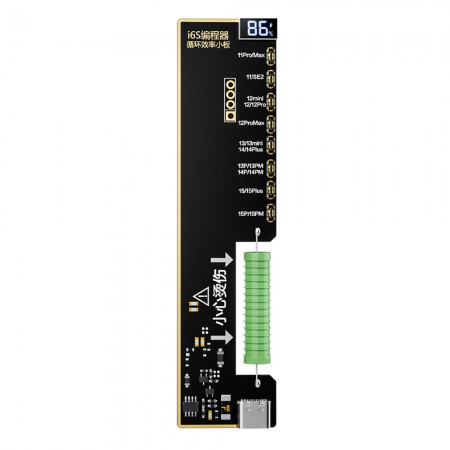 i2C i6S Battery Efficiency Cycle Repair Board with LED Display for iPhone 11 to 15Pro Max