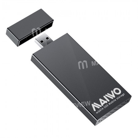 Maiwo K1642S Portable Aluminum Alloy 5Gbps USB 3.0 to mSATA SSD External Case
