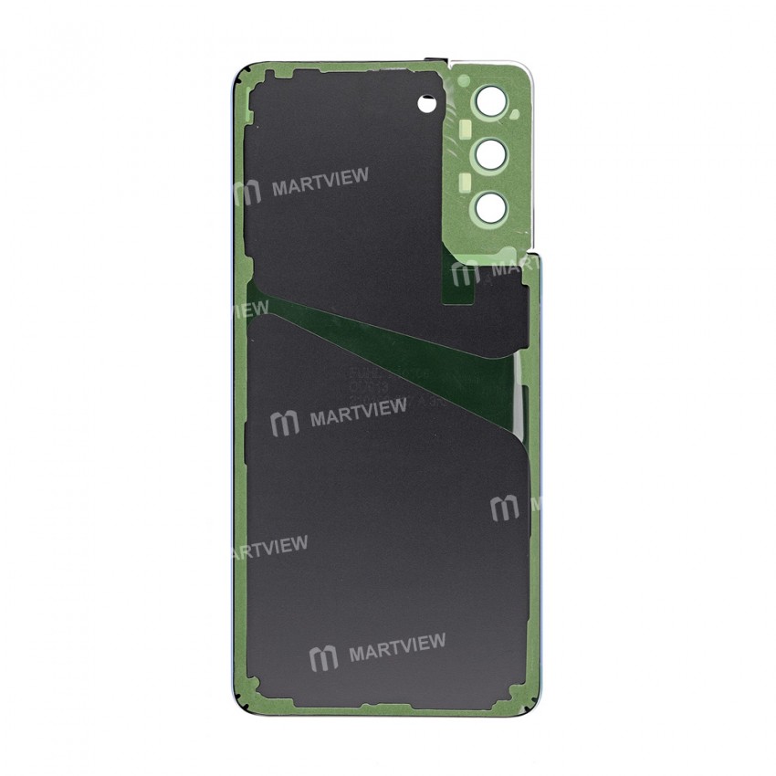 Replacement battery cover with camera holder for samsung galaxy s21 plus silver
