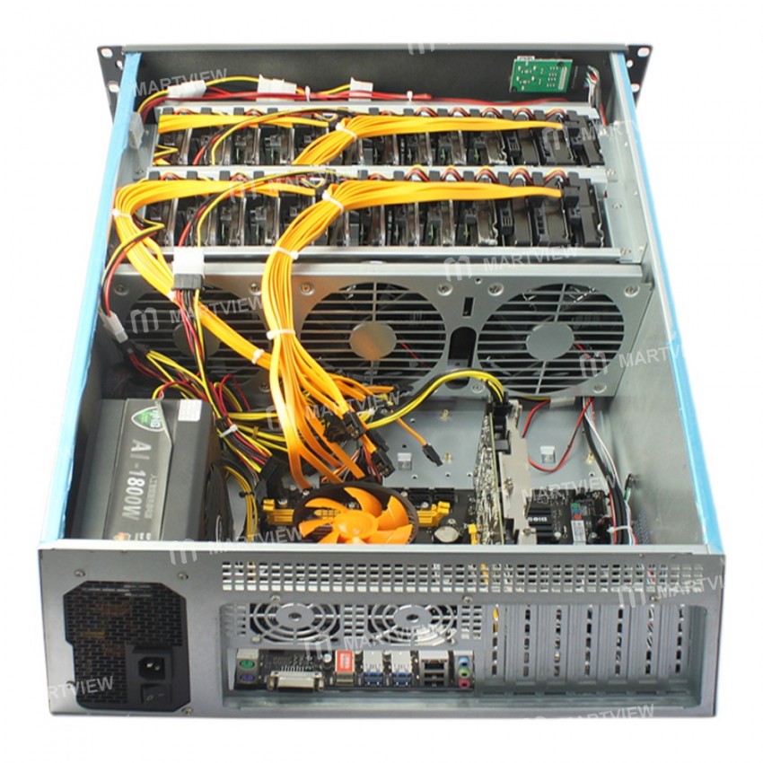 4U 28 Slots Multi Hard Disk Chassis E-ATX Motherboard Host Industrial Computer Server Chassis with 6