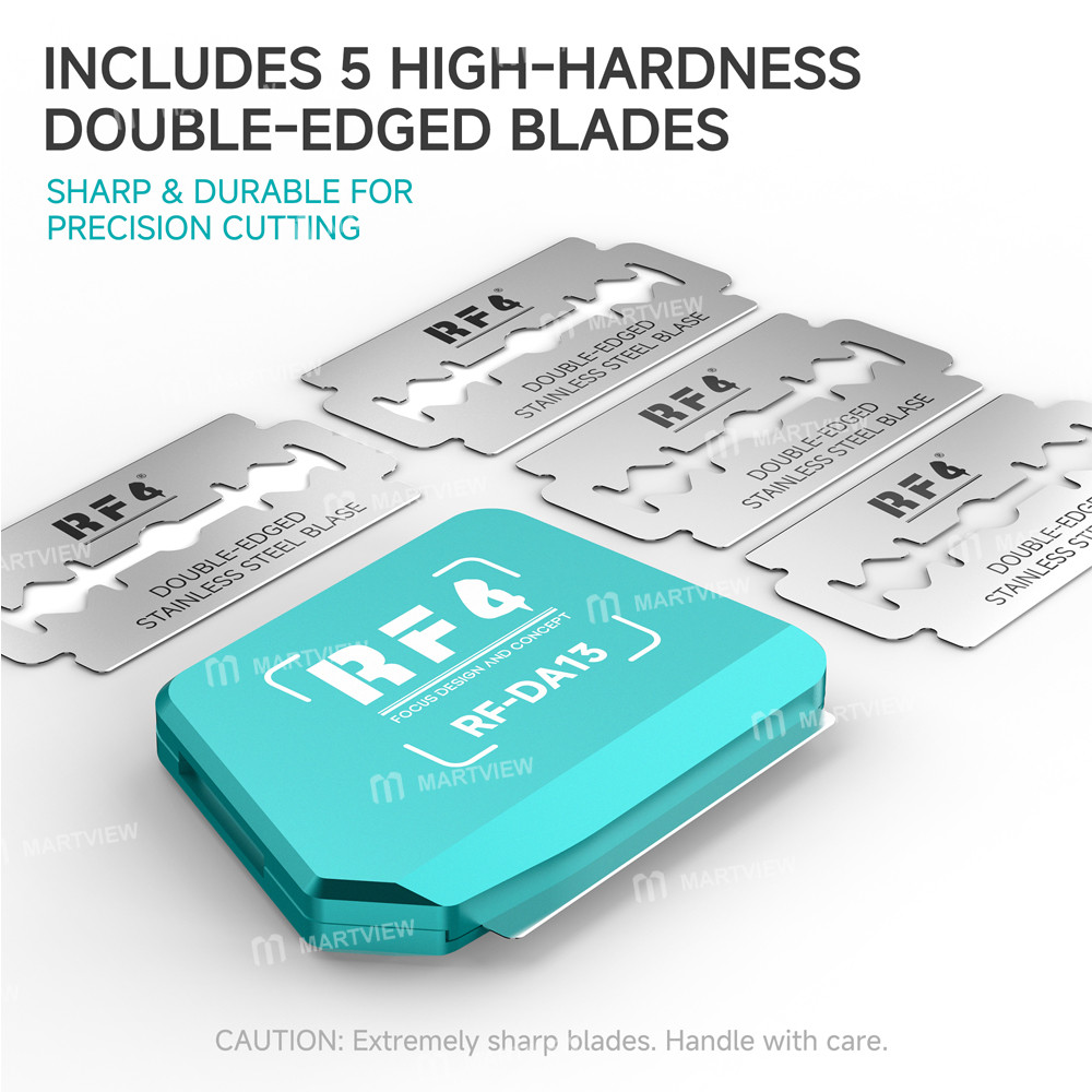 rf4 rf-da13-magnetic-sliding-blade-holder-with-5pcs-high-hardness-double-edged-blades-7
