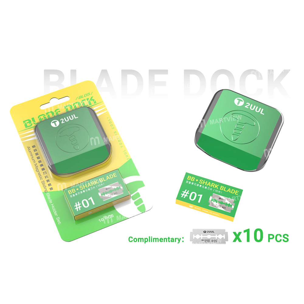 2uul bl05-blade-dock-aluminum-magnetic-sliding-blade-holder-set-7