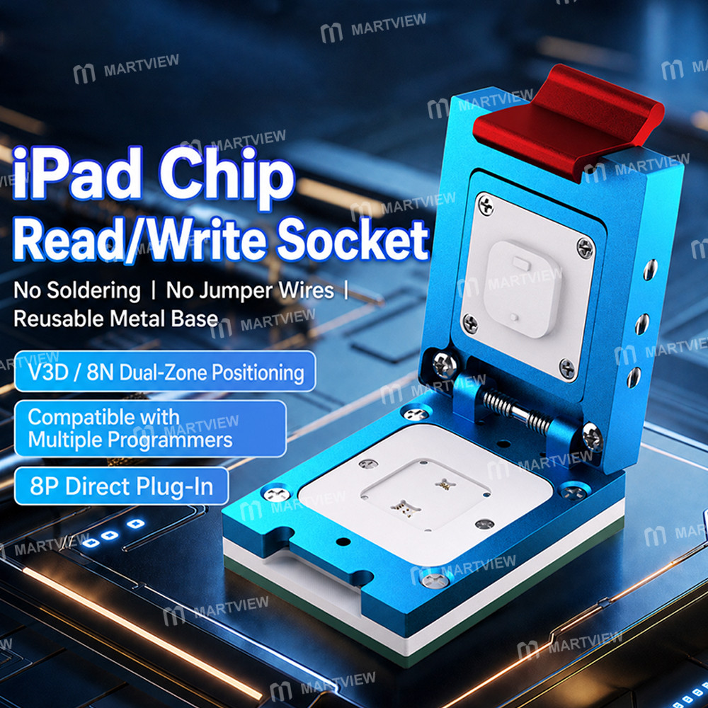 xzz no-disassembly-required-ipad-u2-power-chip-read-write-socket-supports-ch341a-sp20b-programmer-2