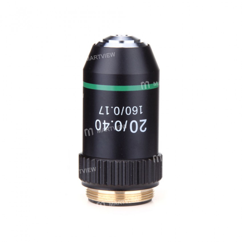 4X 10X 20X 40X 60X 100X High Quality Biological Microscope Objectives Achromatic lens - Black