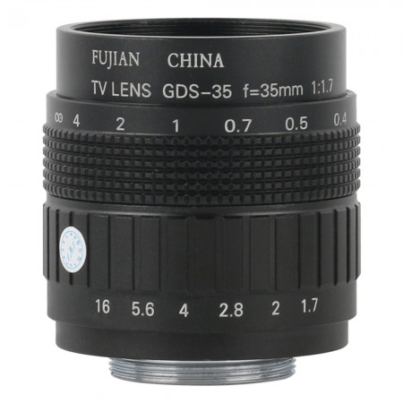 35mm Big View High Working Distance C-Mount Manual Zoom Lens for Industrial Video Microscope Camera