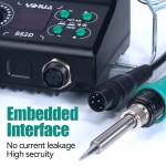 Yihua 882D Portable 2-in-1 Soldering Iron Hot Air Gun Soldering Station for Phone PCB BGA Repair