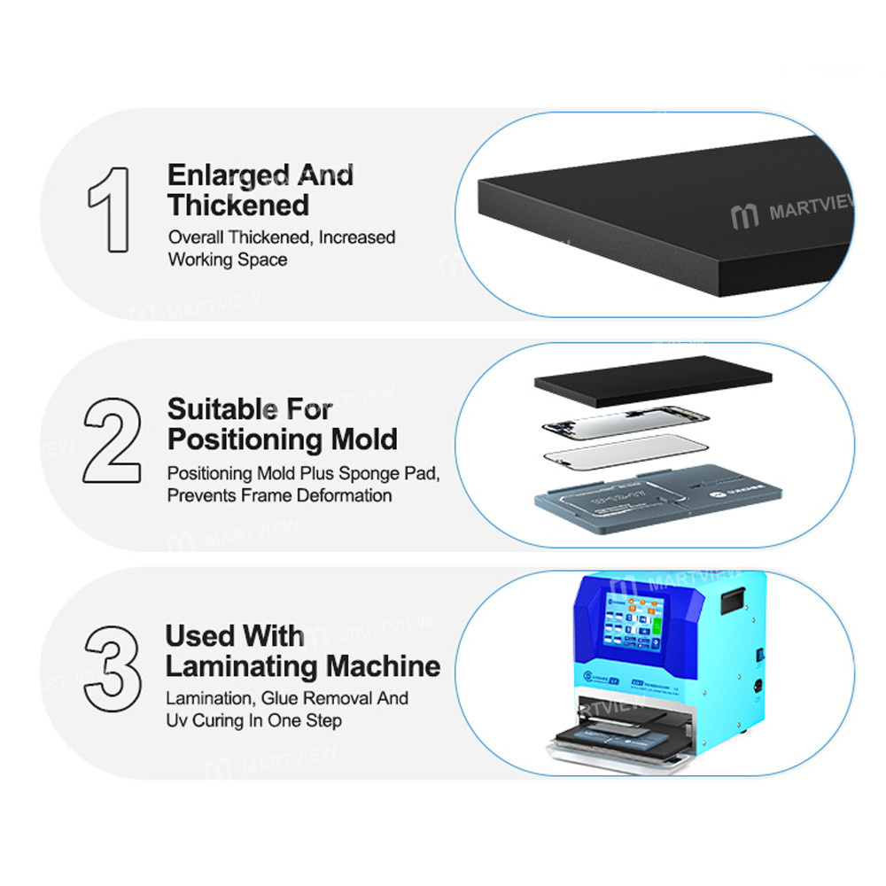 8mm black-laminating-pad-for-sunshine-ss-061a-laminating-mold-5