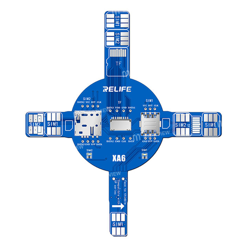 relife xa6-dual-card-signal-test-board-for-iphone-android-sim-tf-nm-card-reading-faults-2