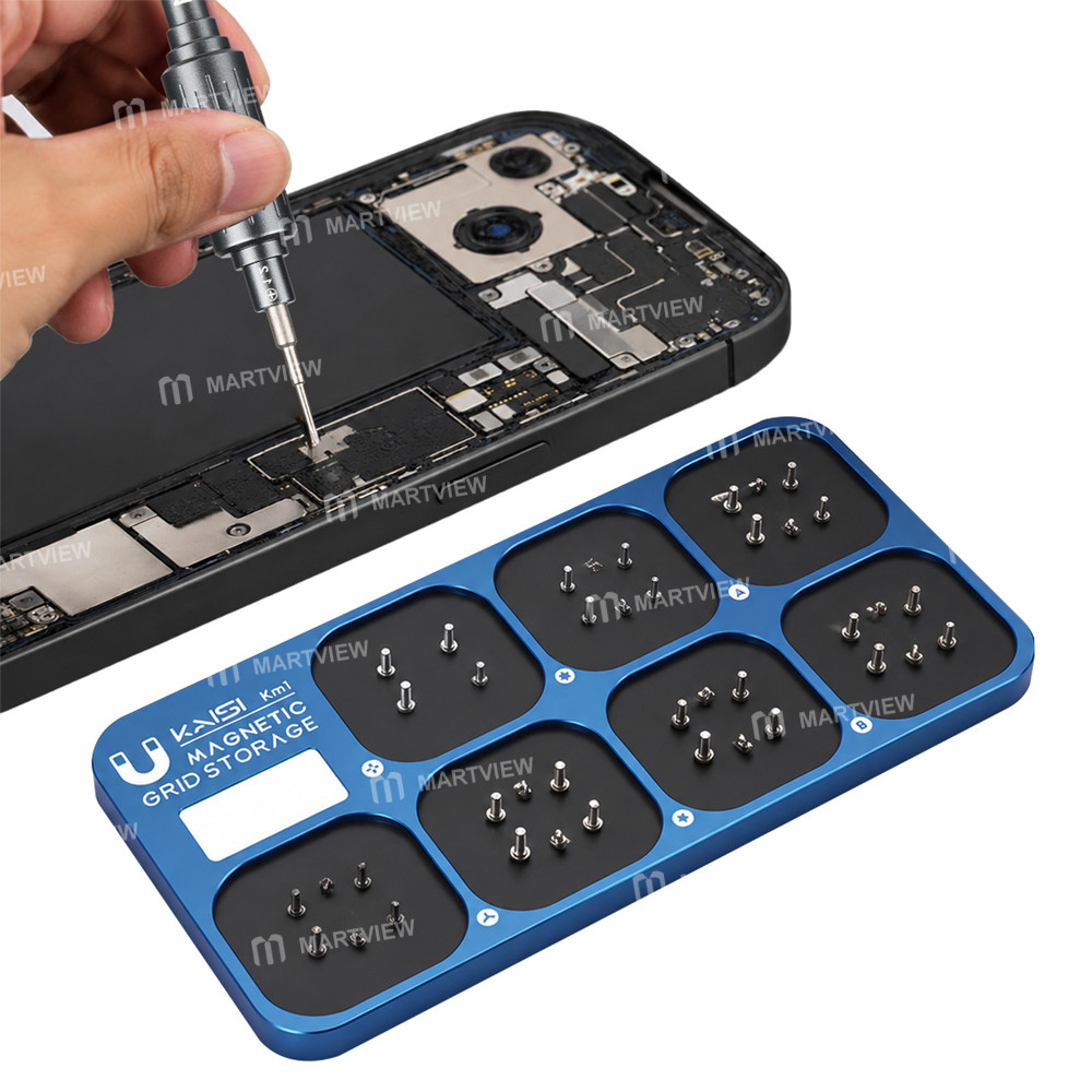 kaisi km1-aluminum-alloy-magnetic-screw-storage-board-for-electronic-product-repair-4