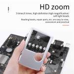 luxianzi portable-3x-6x-card-type-transparent-glass-magnifying-with-led-light-8