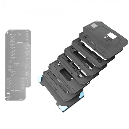 Wylie WL-K31 0.12mm Motherboard Middle Layer Planting Tin Platform Set for iPhone X to 17Pro Max