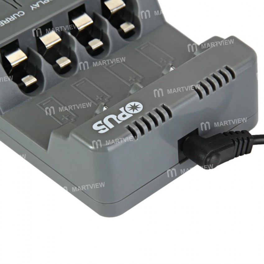 Opus BT-C700 4-Slot LCD Digital Smart Charger for AA / AAA / NiCd / NiMh Battery