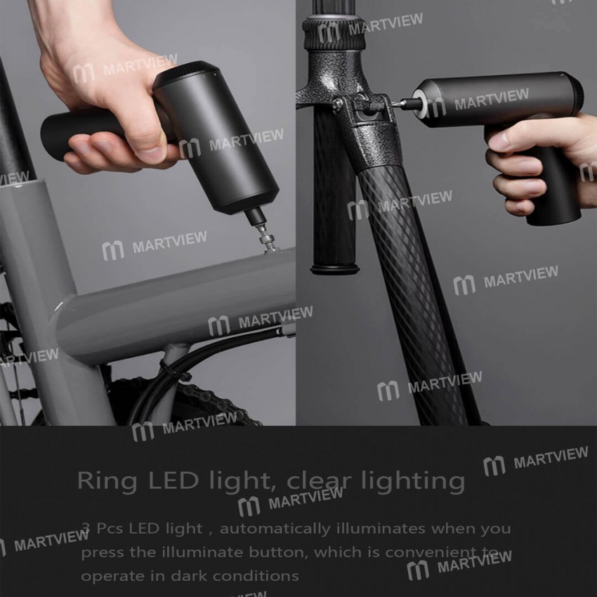 Xiaomi Mijia 3.6V Cordless Rechargeable Screwdriver 5N.m With 12 Pcs S2 Screw Bits
