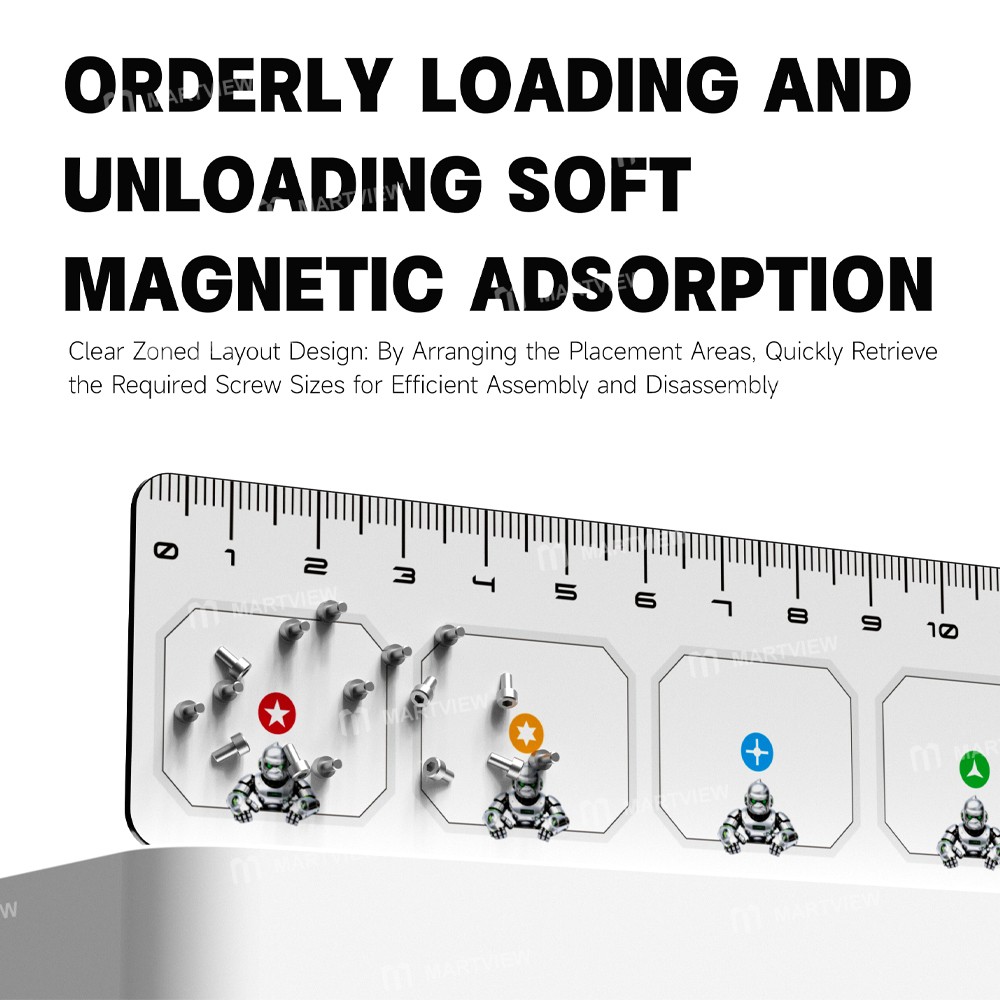 luowei lw-333-shorter-size-double-sided-magnetic-screw-storage-pad-5