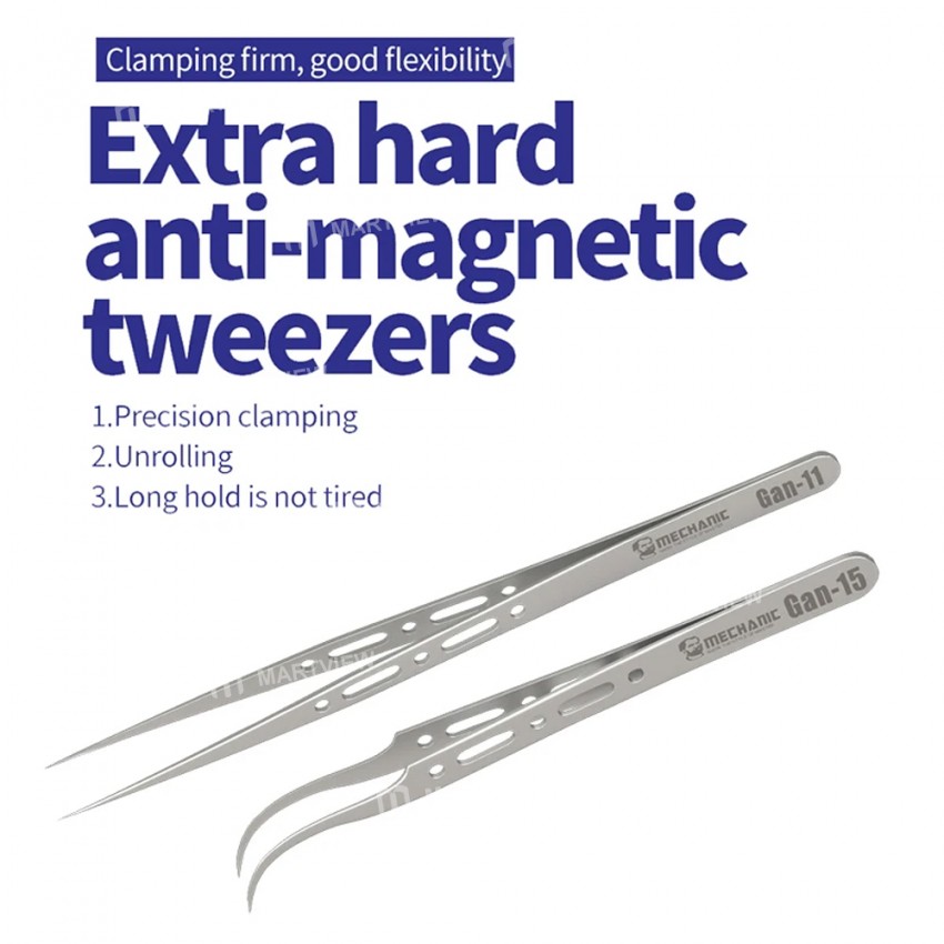 mechanic gan-15-gan-11-mobile-phone-repair-fingerprint-flying-wire-anti-magnetic-precision-tweezers-