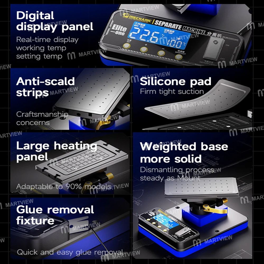 mechanic elite-one-360-rotating-cell-phone-lcd-screen-separate-machine-built-in-vacuum-pump-3