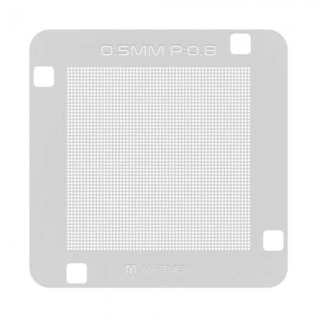 Martview RB-03 0.5MM P:0.8 Spacing Solder Balls Universal BGA ICs Reballing Stencil Net