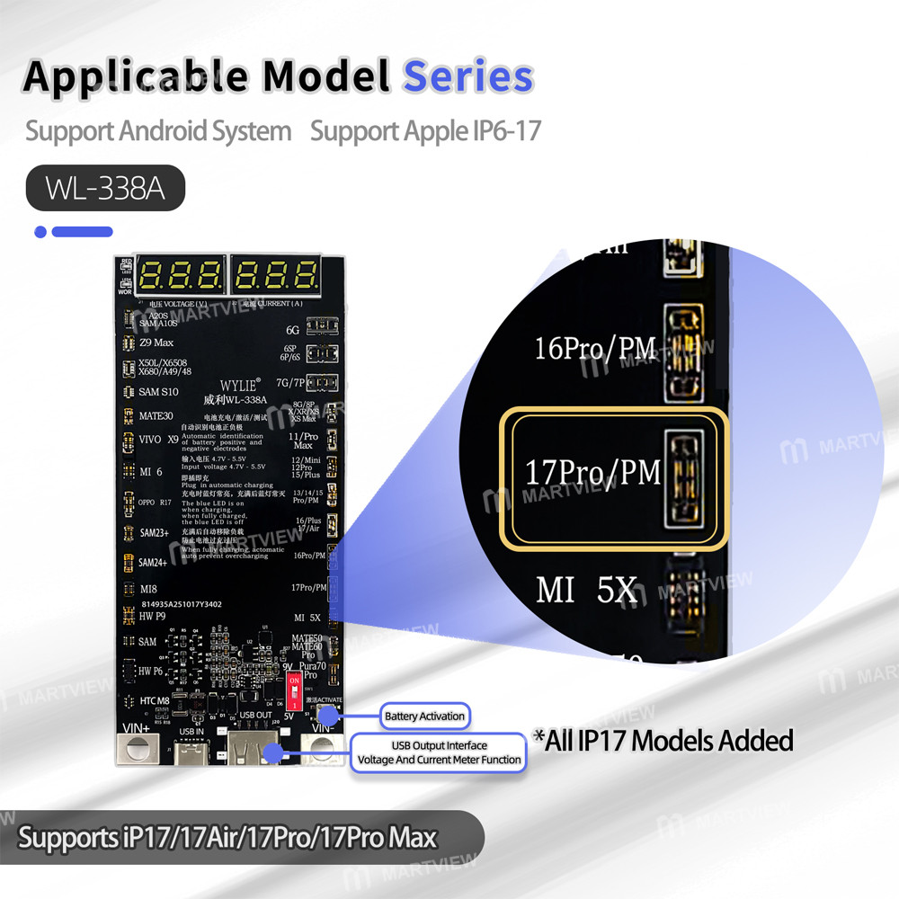 wylie wl-338a-5v-9v-battery-charge-activation-board-for-iphone-6-to-17pm-huawei-samsung-xiaomi-7