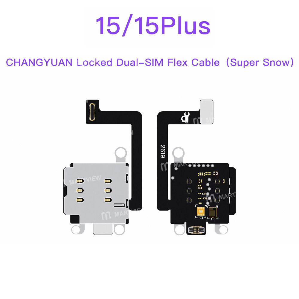 lb tool-changyuan-locked-dual-sim-flex-cable-with-db-or-super-snow-for-iphone-14-to-17-series-5