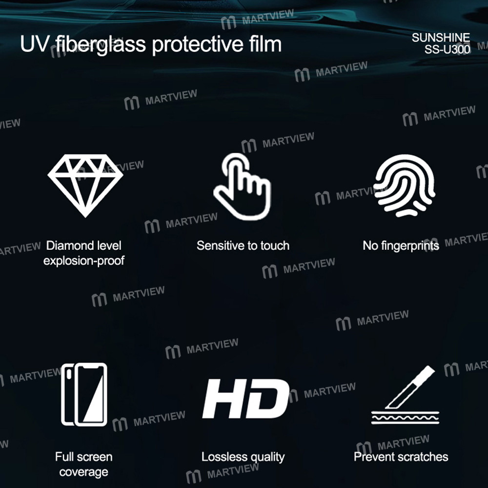 sunshine ss-u300-hd-uv-fiberglass-screen-explosion-proof-protective-film--25pcs-6