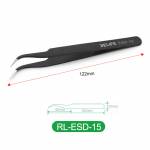 relife rl-esd-black-antistatic-non-magnetic-stainless-steel-precision-tweezers-9